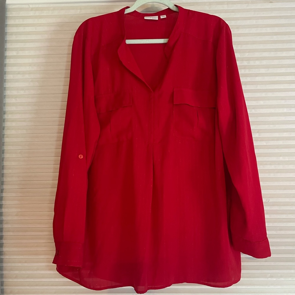 BOGO Kim Rogers red blouse 2x